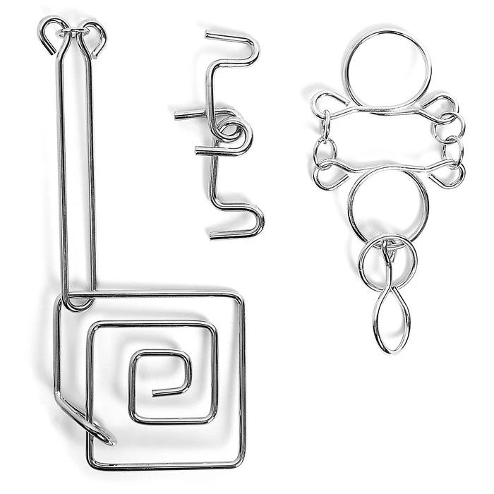 Головоломка металлическая "Очень сложная", 3 штуки