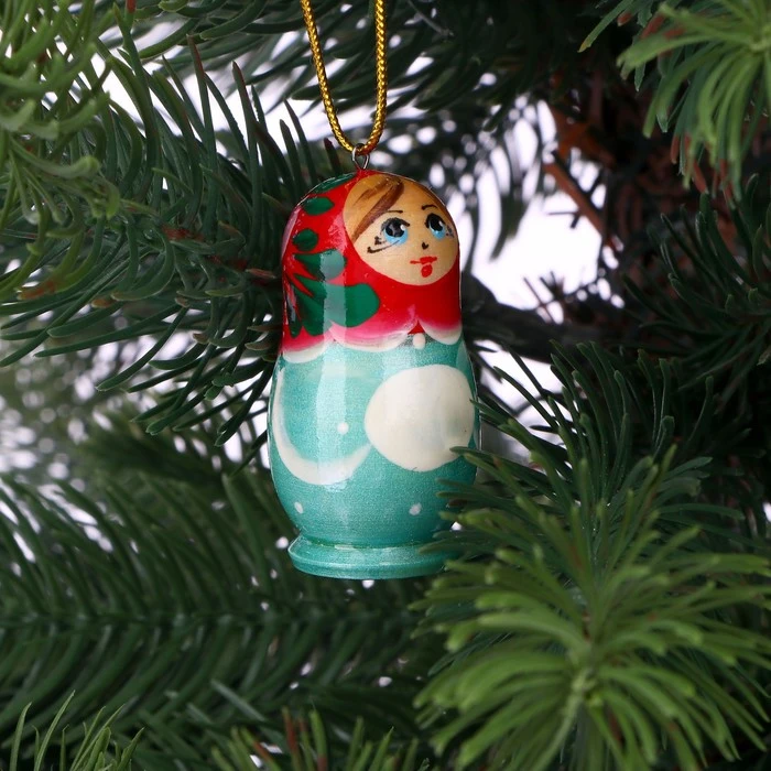 Матрёшка «Зима» с ёлочными игрушками МИКС Матрёшка «Зима» с ёлочными игрушками МИКС