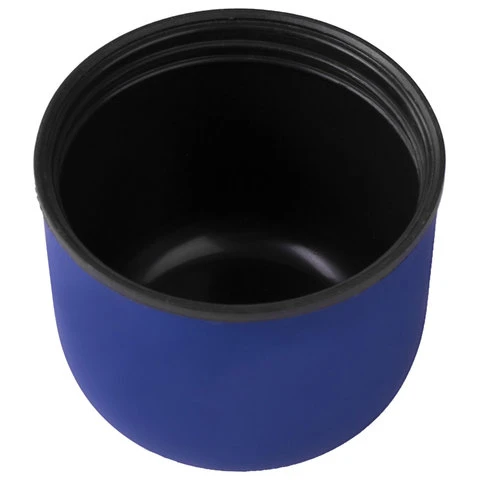 Термос ЛАЙМА классический с узким горлом, 0,75 л, нержавеющая сталь, синий,