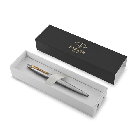 Ручка шариковая PARKER "Jotter Core Stainless Steel GT", корпус