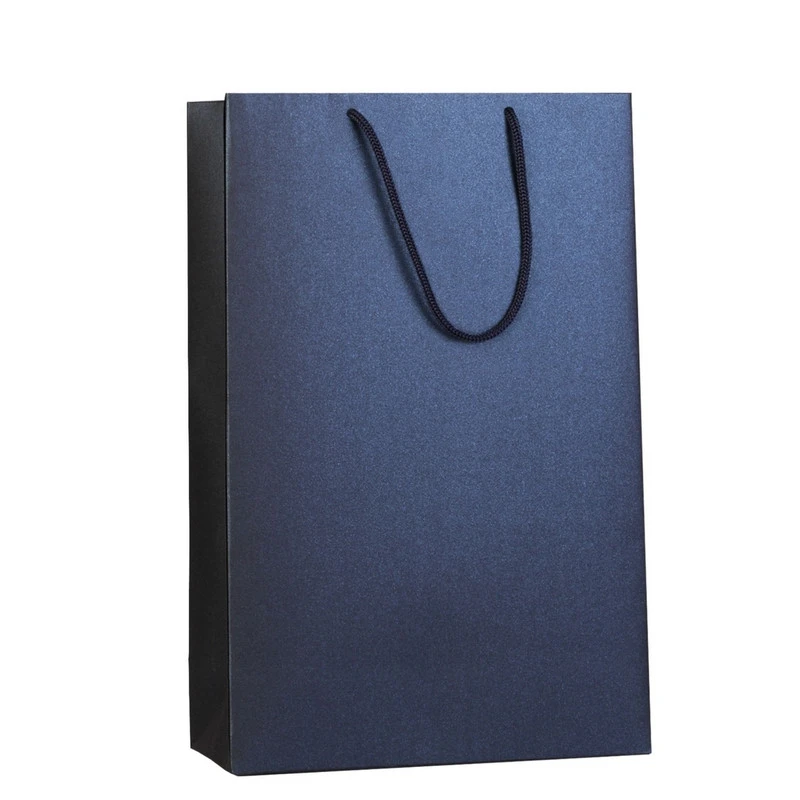 Пакет подарочный "Блеск", средний, синий арт.5867.40