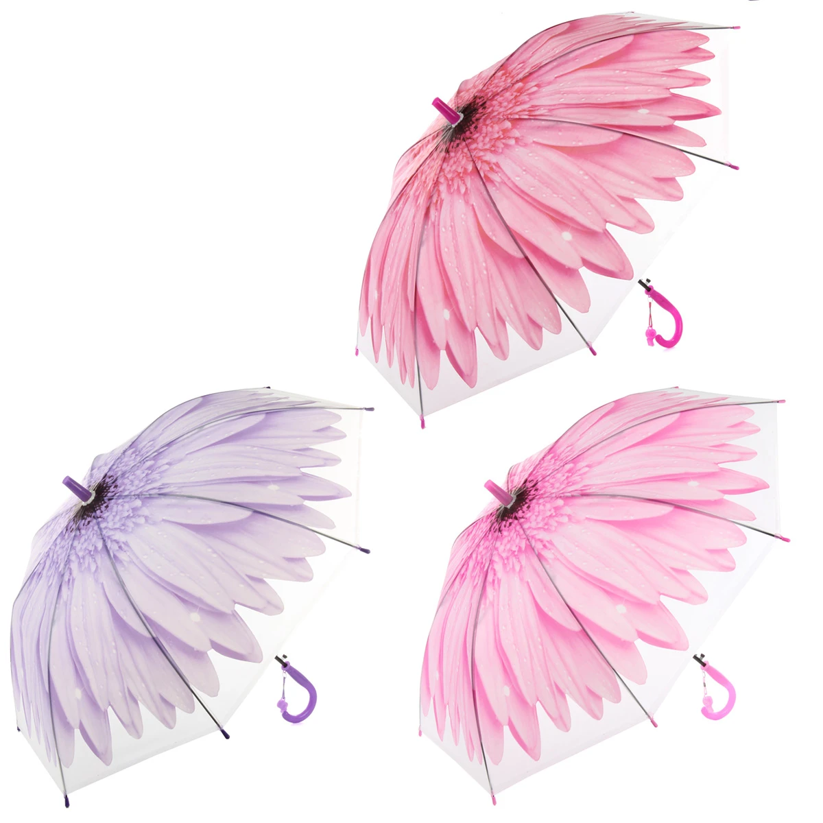 Зонт Ромашка, длина 66 см, диаметр 79 см.