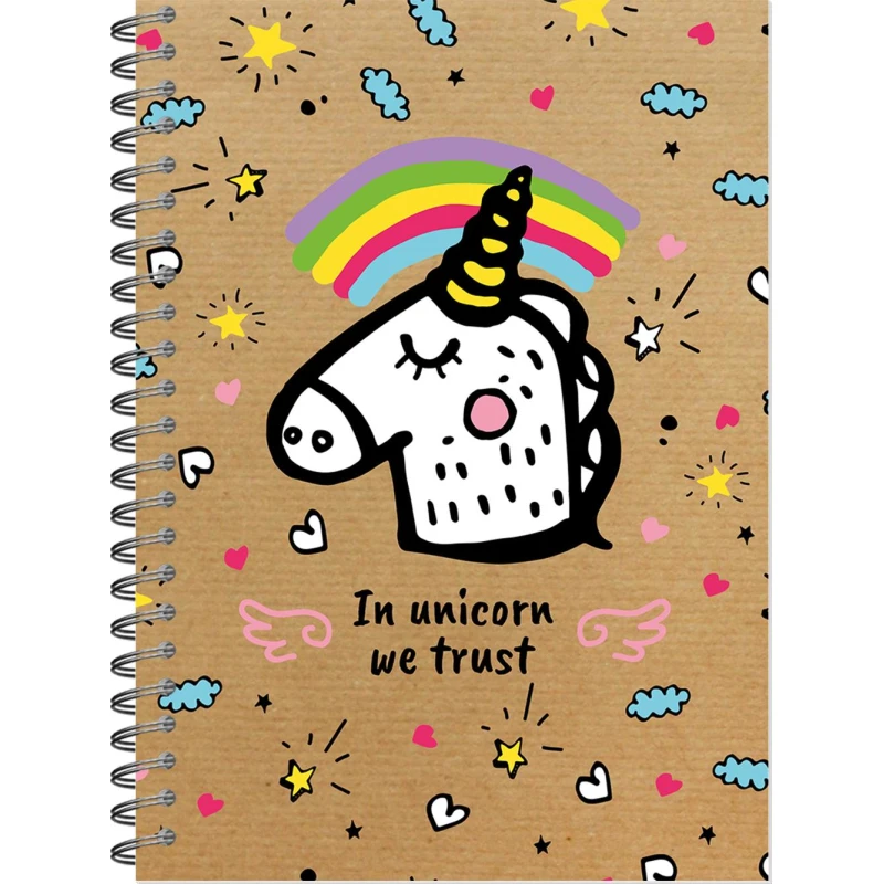 Скетчбук SKETCHBOOK А5 60л офсет 100г жест.лам.обл, греб. Funny Doodle 3124