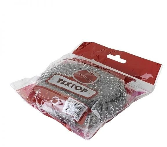 Мочалка ТЕХТОР металлич.из стали 1шт.40гр.*5/120 Мочалка ТЕХТОР металлич.из стали 1шт.40гр.*5/120