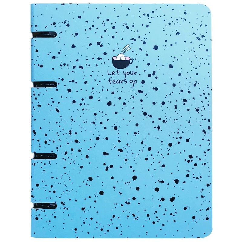 Тетрадь общая BeSmart А5 120л, клетка, кольца, Bunny точки N1989