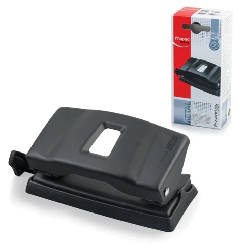 Дырокол MAPED (Франция) "Essentials Metal", металлический, малый, на