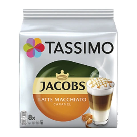 Кофе в капсулах JACOBS "Latte Macchiato Caramel" для кофемашин