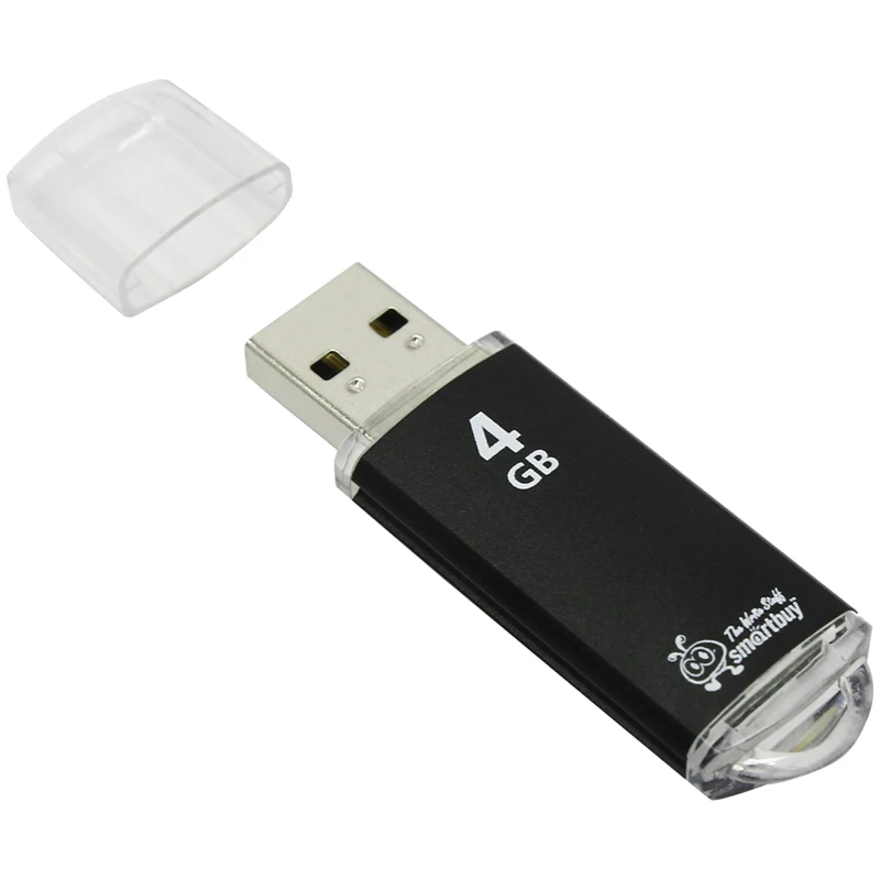 Память Smart Buy "V-Cut" 4GB, USB 2.0 Flash Drive, черный