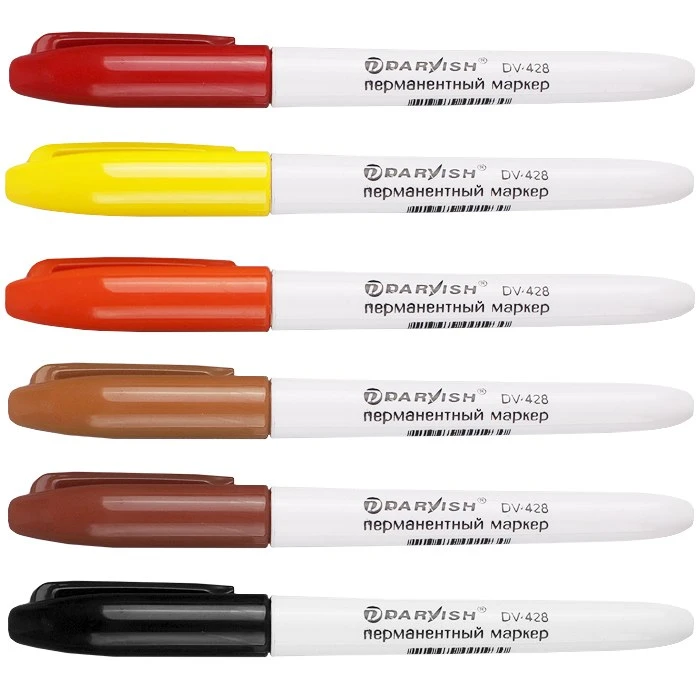 Набор маркеров перманентных 12шт/уп "Darvish" (1,5 мм) Набор маркеров перманентных 12шт/уп "Darvish" (1,5 мм)