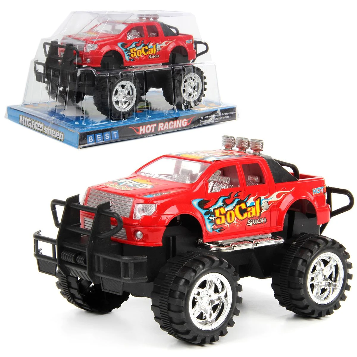 Машинка фрикционная, 28Х17Х16СМ, коробка с акр. листом