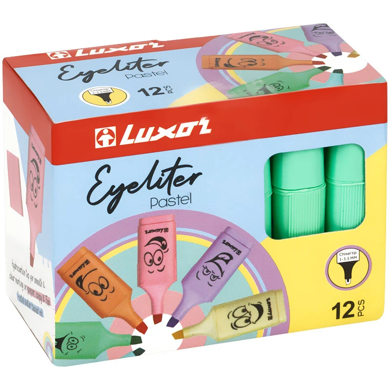 Текстовыделители Luxor "Eyeliter Pastel" пастельный зеленый, 1-4,5мм.