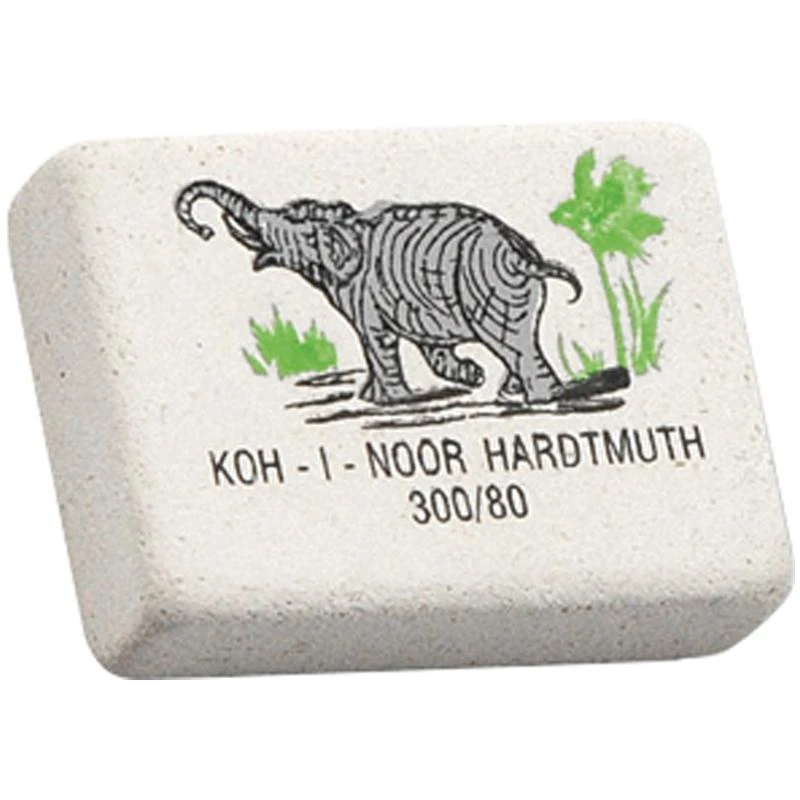 Ластик "Elephant" 300/80, прямоугольный, натуральный каучук,