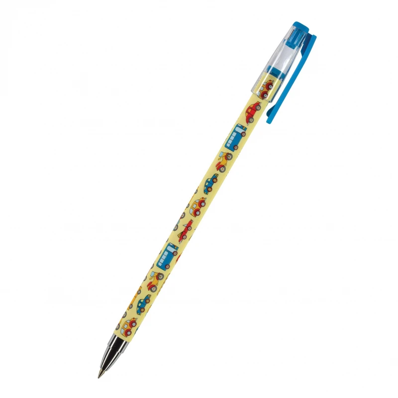 Ручка шариковая HappyWrite.Машинки 0,5 мм синяя 20-0215/01