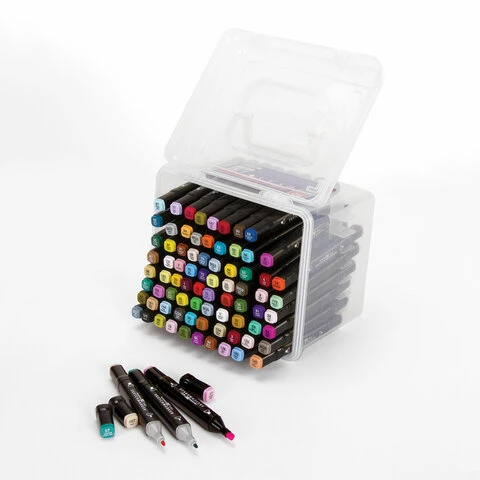 Маркеры для скетчинга двусторонние BRAUBERG ART DEBUT "BLACK", НАБОР