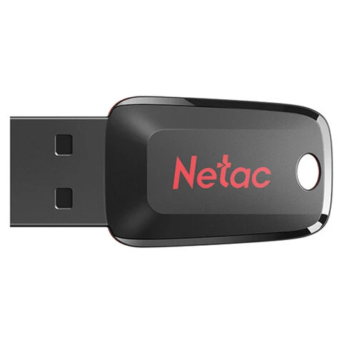 Флеш-диск 16GB NETAC U197, USB 2.0, черный, NT03U197N-016G-20BK