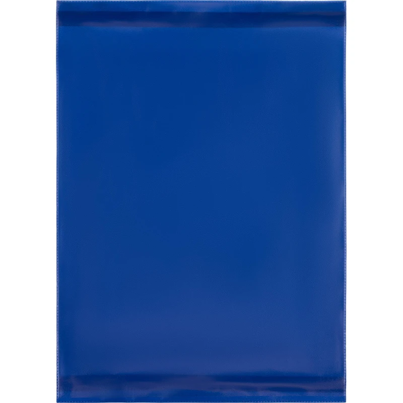 Карман для маркировки самоклеющийся синий 210х297 мм (А4) вертик. (10шт/уп)