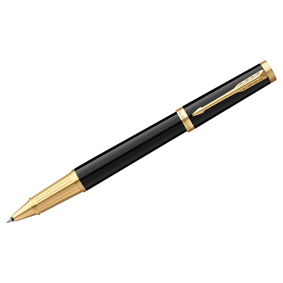 Ручка-роллер Parker "Ingenuity Black GT" черная, 0,5мм, подарочная