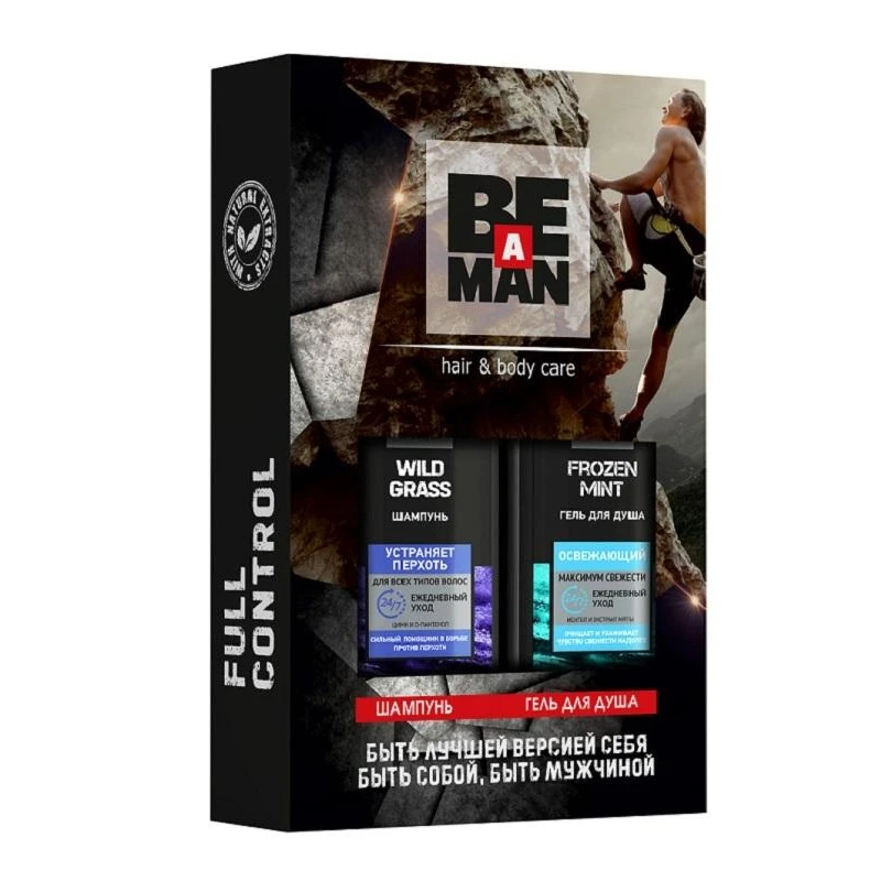 Подарочный набор для мужчин BE a MAN Шампунь 360мл, Гель для душа 360мл, 1380-6А