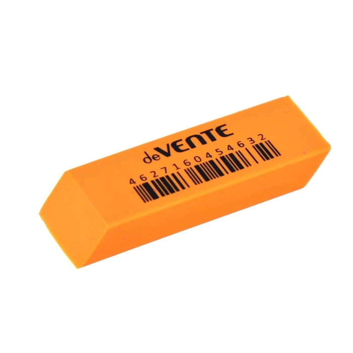 Ластик deVENTE Neon, синтетика, 56 х 19 х 9 мм, прямоугольный, микс х 3 цвета