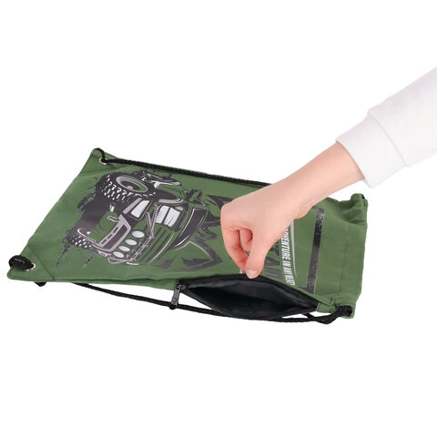 Сумка для обуви BRAUBERG PREMIUM, карман, подкладка, светоотражающие элементы,