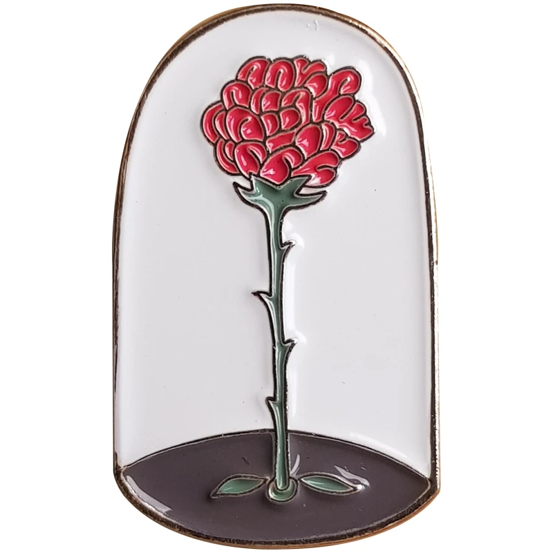 Значок металлический Подписные издания "Роза", эмаль, 1,6*2,6см Значок металлический Подписные издания "Роза", эмаль, 1,6*2,6см