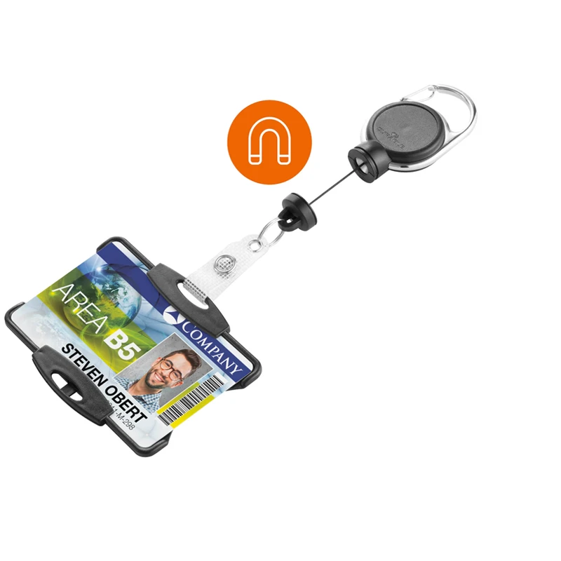 Держатель-рулетка Durable "Extra Strong" 60см, с держателем для карты