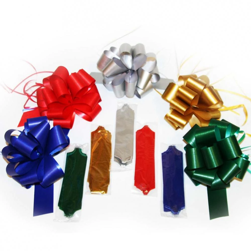 Бант бумага, 30 мм, D 12см, purl/50