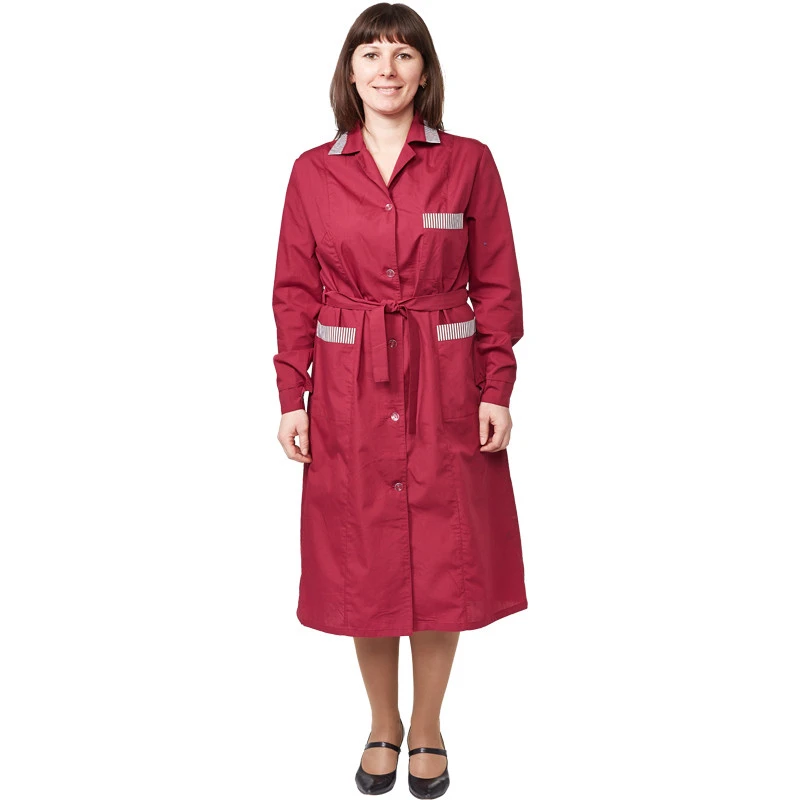Спец.халат Халат Вилора/у01-ХЛ дл.рукав бордо(р.44-46) 158-164 972255