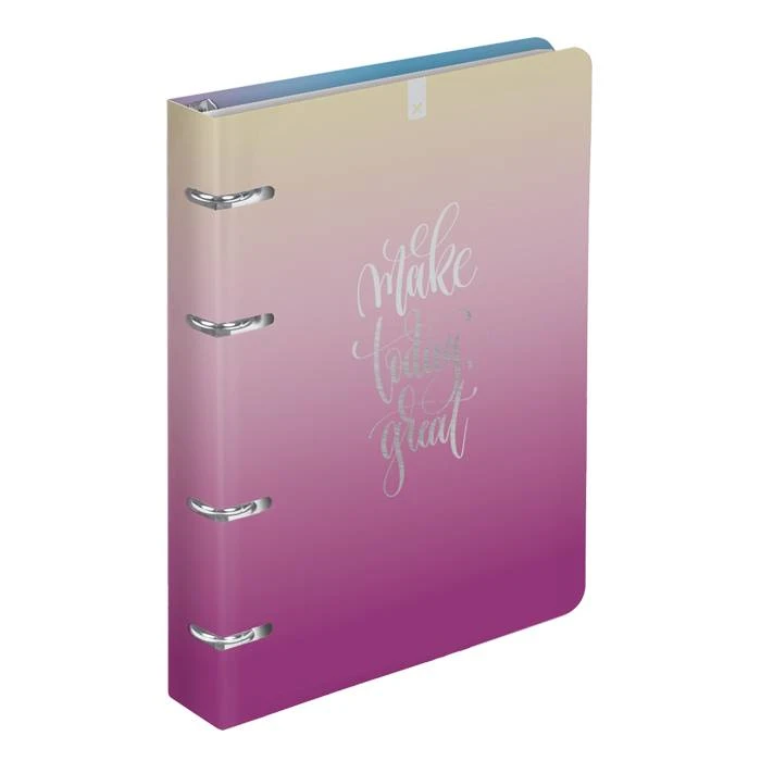 Тетрадь со см.блоком 120 л. кл. GRADIENT А5 тв.обл. soft touch металлизац. на Тетрадь со см.блоком 120 л. кл. GRADIENT А5 тв.обл. soft touch металлизац. на