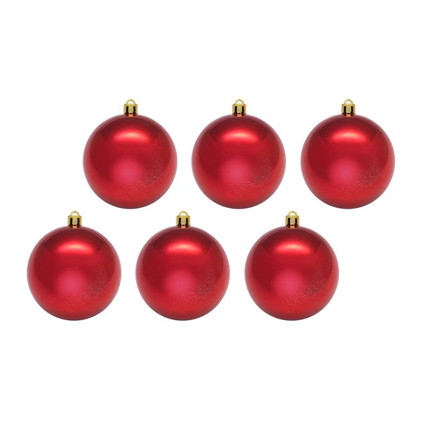 Новогодний шар блест.6х6см.в пак.красн. Новогодний шар блест.6х6см.в пак.красн.