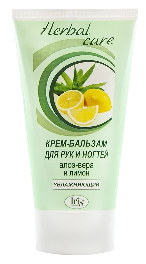 Iris Herbal Care Крем-бальзам для рук 100г АЛОЭ,ЛИМОН, туба