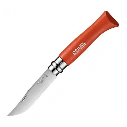 Нож Opinel №8 Trekking, красный, с чехлом