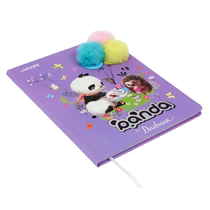 Дневник универсальный для 1-11 класса Panda, твёрдая обложка, искусственная