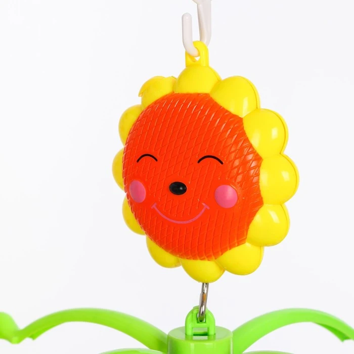 Мобиль музыкальный «Солнышко. Яркие сердечки», заводной, цвет МИКС