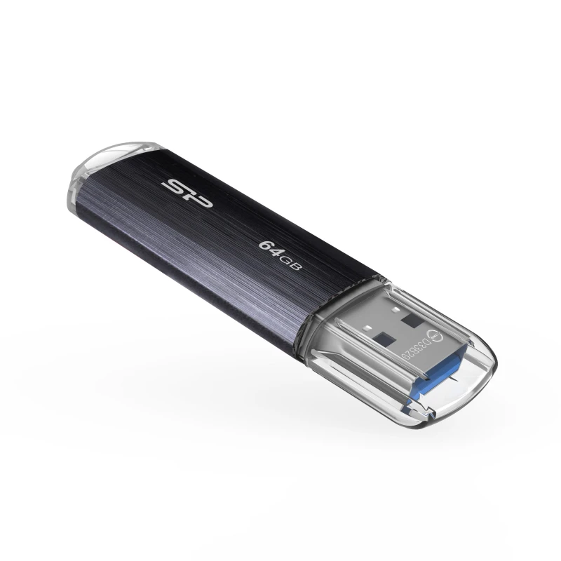 Флеш-память Silicon Power Blaze B02 64GB USB 3.2, черный, пластик