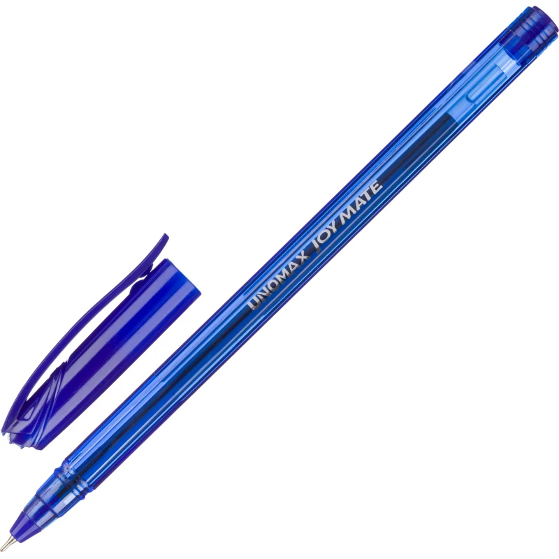 Ручка шариковая неавтоматическая Unomax Joy Mate лин 0.3мм, шар 0,5мм, син, масл