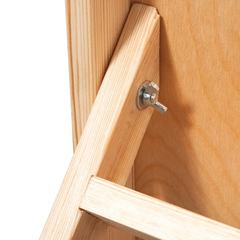 Мольберт напольный "Хлопушка", размер планшета 60x60 см, в собранном Мольберт напольный "Хлопушка", размер планшета 60x60 см, в собранном