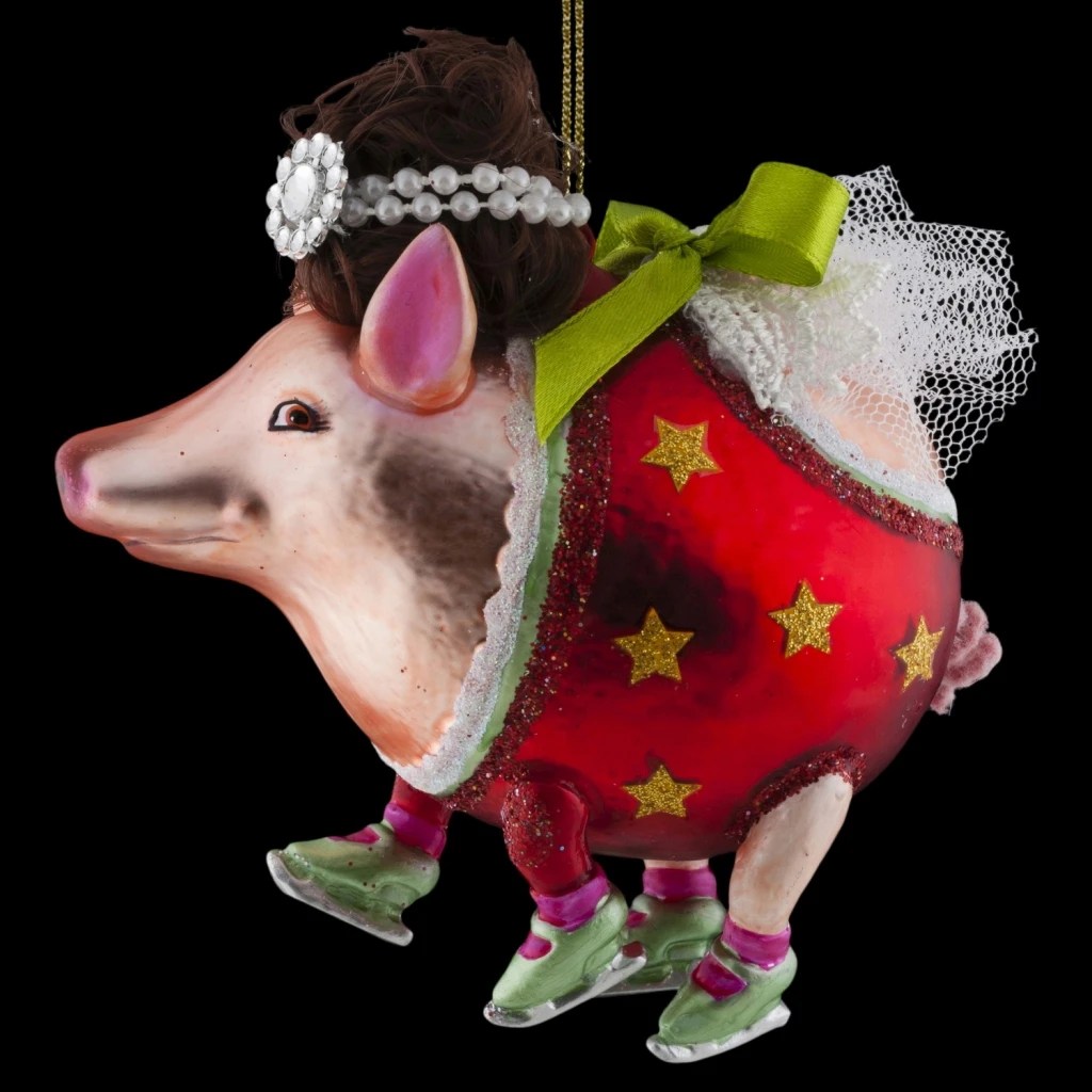 Украшение ErichKrause® Decor Дама в парике 11см, стекло