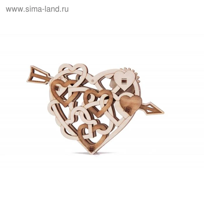 3D-пазл из дерева «Вудик Сердце»