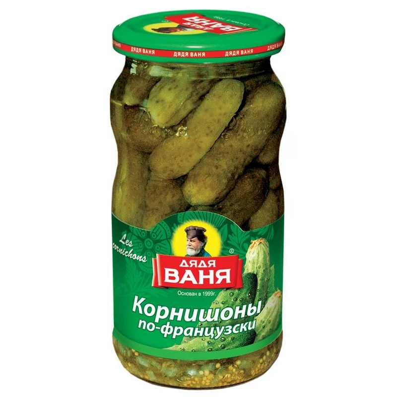 Консервация Корнишоны Дядя Ваня по-французски, 460гр