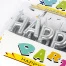 Свечи для торта "Happy birthday" ассорти