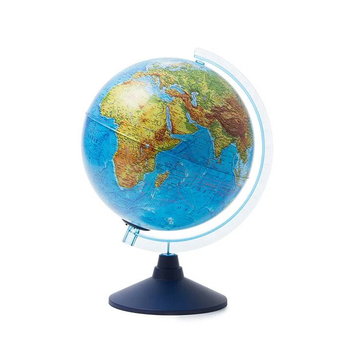 Интерактивный глобус Земли физико-политический 250 мм. с подсветкой от батареек