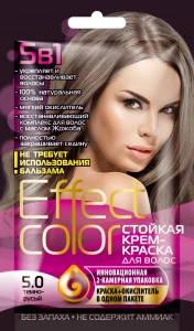 Арт.4916 ФИТО К Крем-краска для волос Effect Color тон Тёмно-Русый 50мл (саше)