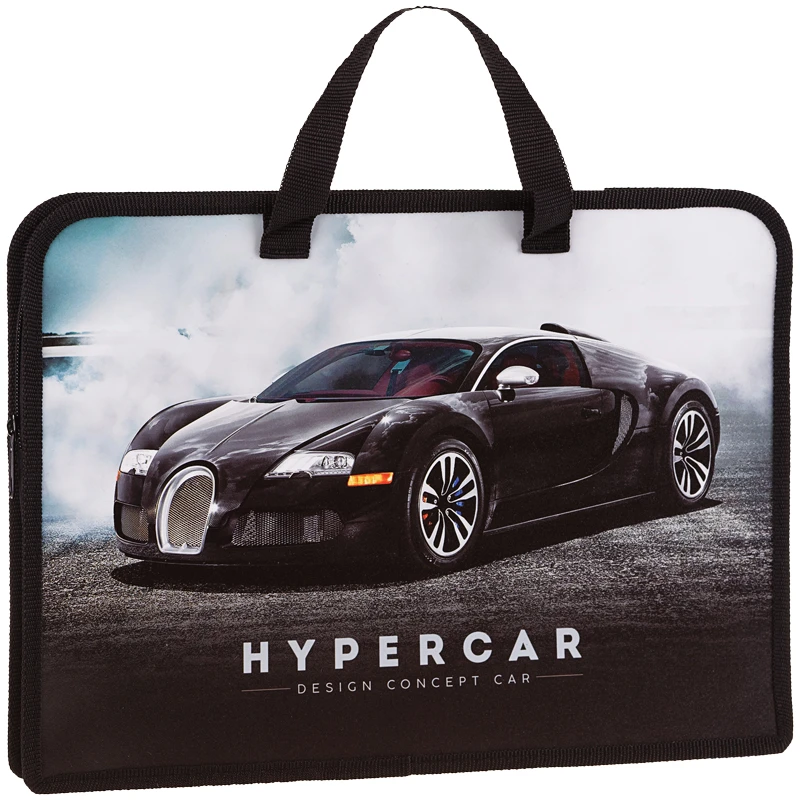 Папка с ручками А4, ArtSpace "Hyper car", печать на пластике