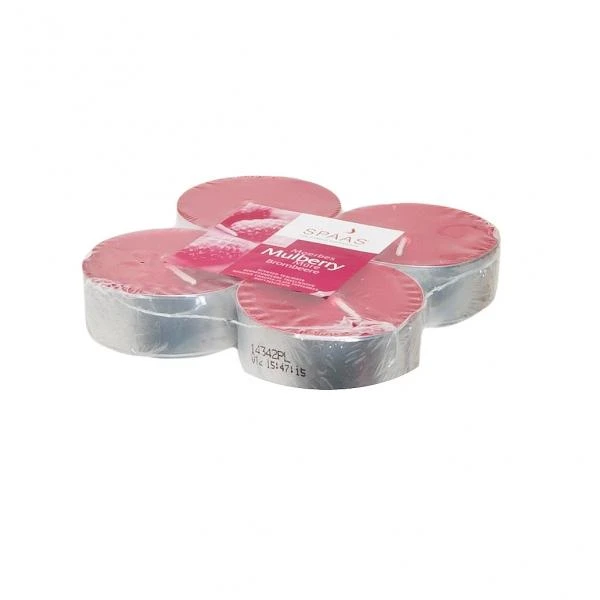 Свеча АРОМА МАКСИ ЧАЙНЫЕ 4шт Ягодный коктейль (10ч) 0392104273