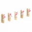 Прищепки декоративные "Фламинго", 10 штук, 3,5 см, ассорти, со
