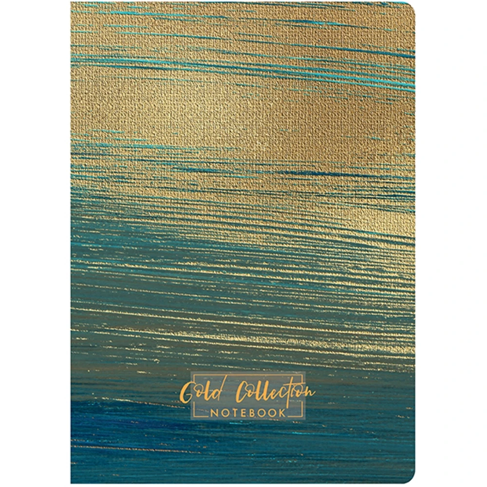 Блокнот "Gold Collection blue" А5 96 листов, твердая ламинированная