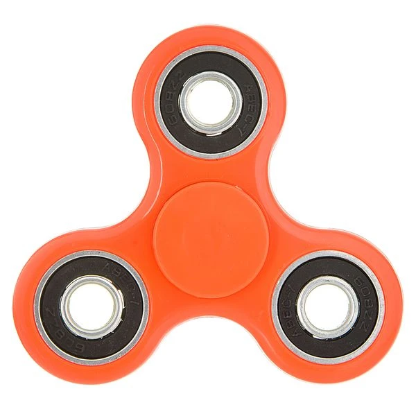 СПИННЕР пластик оранжевый Fidget Spinner-Orange color PACK 9х9*1,1 см.  Н86857