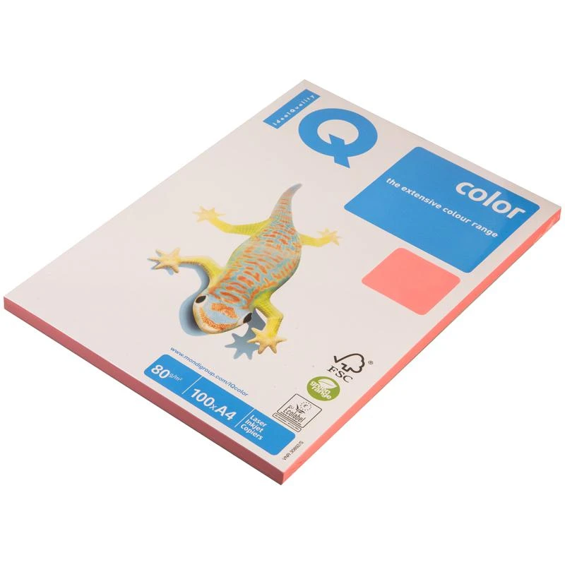 Бумага "IQ Color neon" А4, 80г/м2, 100л. (розовый неон): NEOPI штр.: 