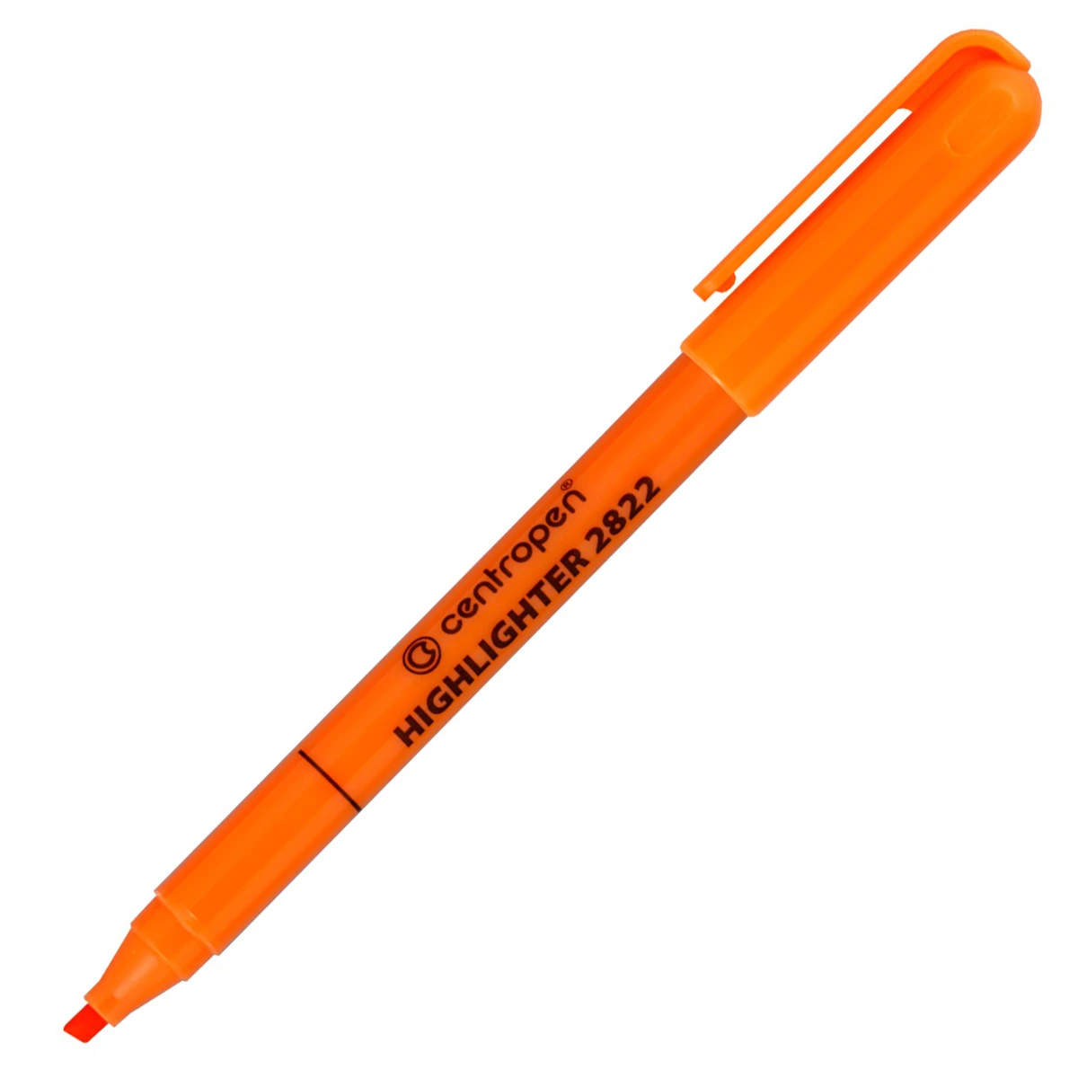 Текстовыделитель, 1-3 мм, оранжевый, клиновидный нак., CENTROPEN